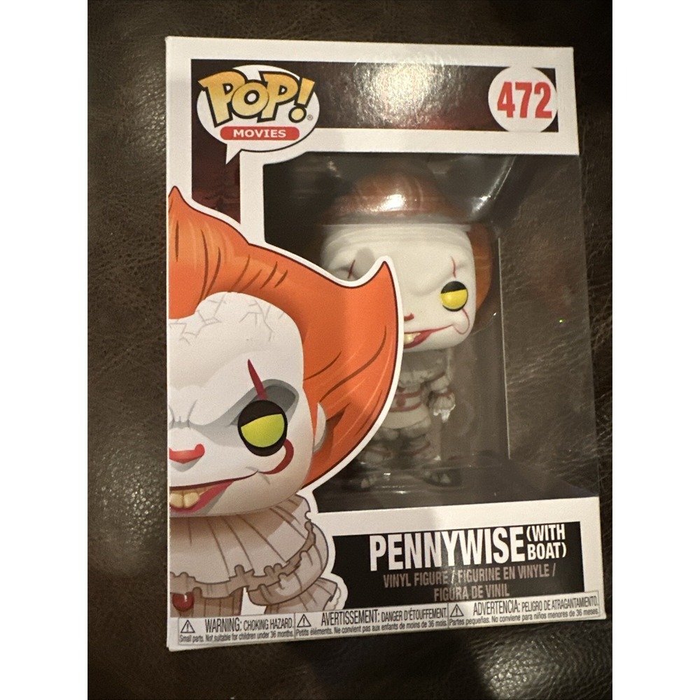 Funko Pop Movies! Pennywise With Boat #472 "IT" New
